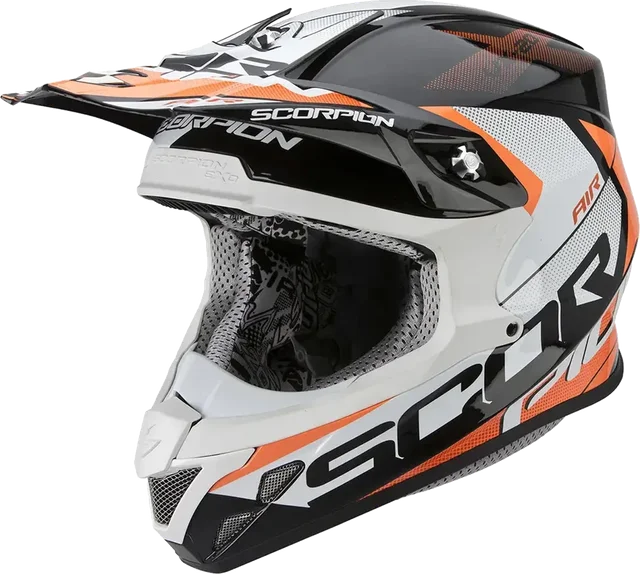 Scorpion VX 20 Tactik White/Black/Orange Gloss