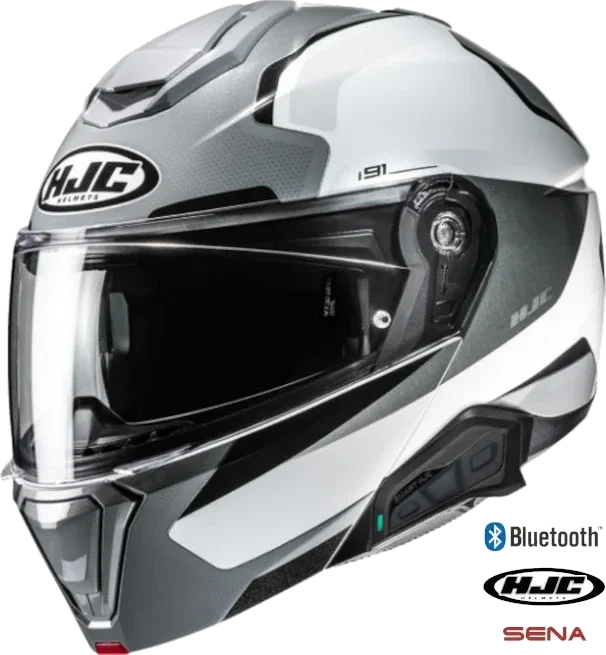HJC i91 Modular Bluetooth Helmet Felio MC-5 11b installed