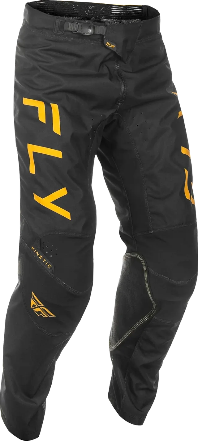 Fly Racing Kinetic Centre MX Trouser Black / Gold