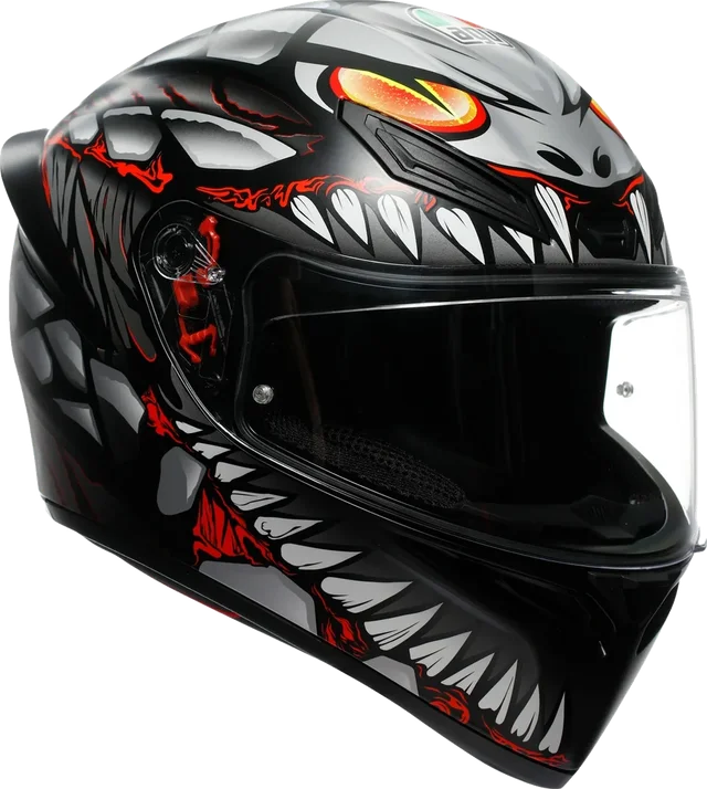 Agv K1 S E22.06 Helmet Lyzard Black/Grey/Red Matt