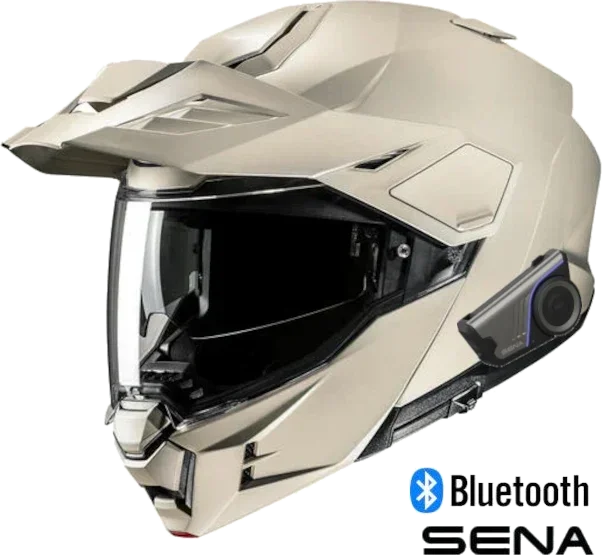 HJC i80 Sena 60S Bluetooth Modular Helmet Matte Sand Beige