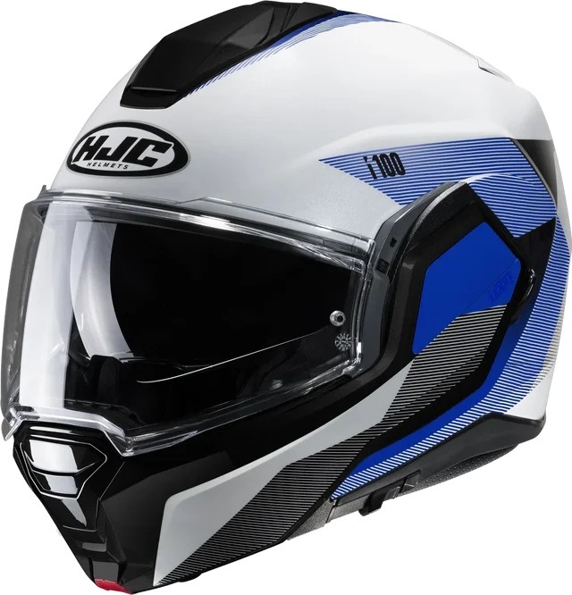 HJC I100 Beston Modular Helmet, White / Blue
