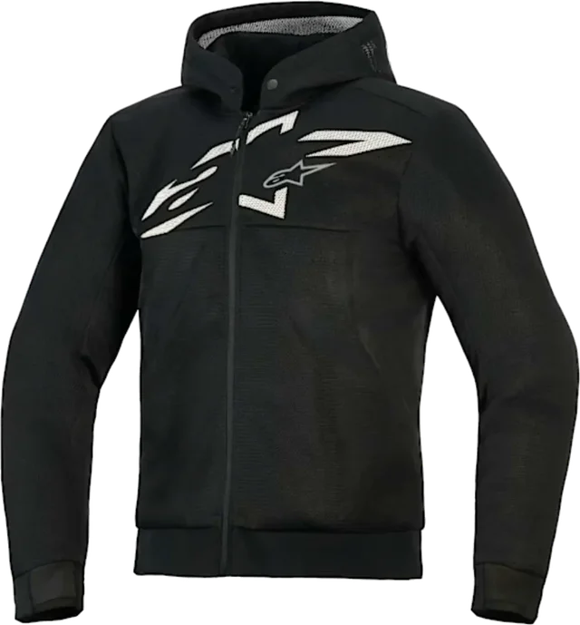 Alpinestars Chrome Super Airflow Hoodie - Black / Dark Grey / White, Black / Dark Grey / White
