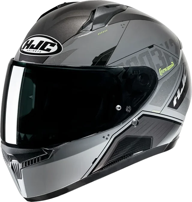 HJC C10 Helmet Inka MC3H Black/Grey/Yellow Fluo Gloss
