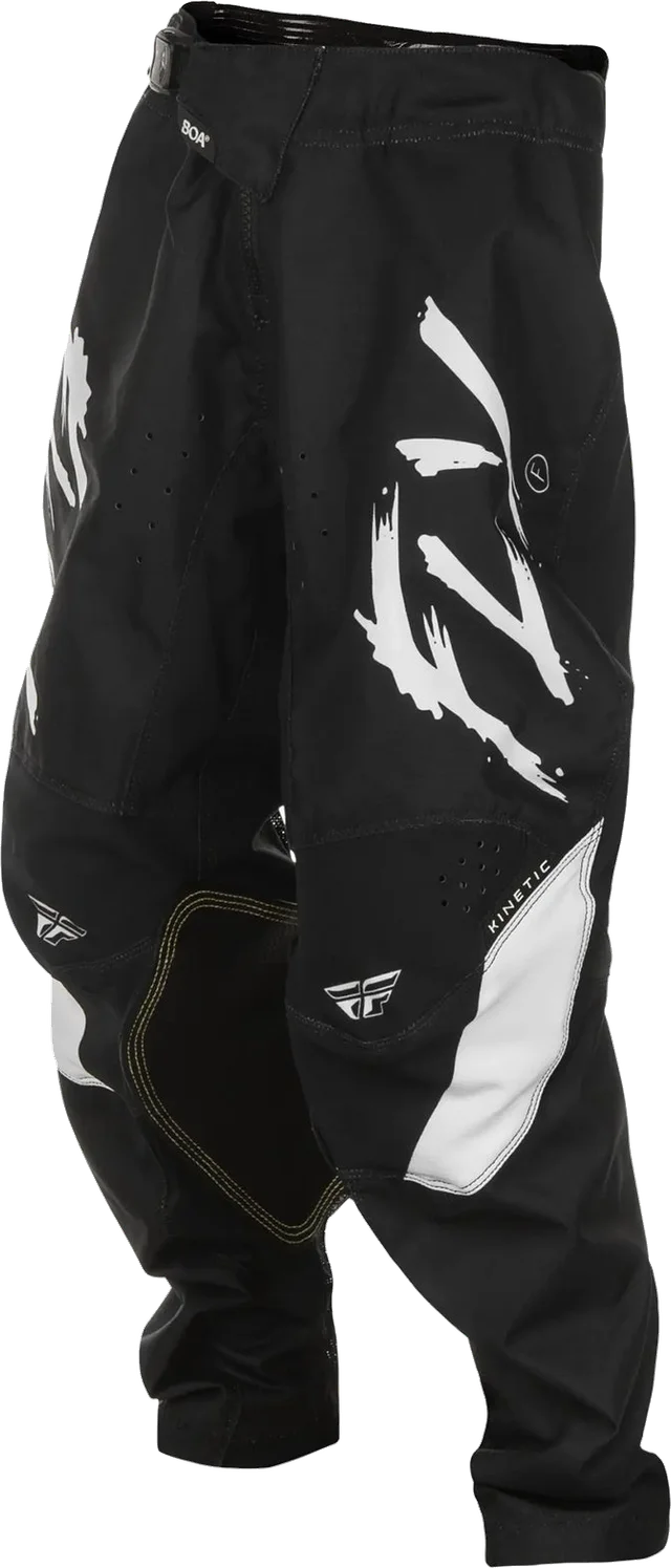 Fly Racing Kinetic Stoke Youth MX Trouser Black / White