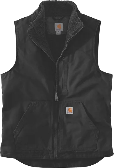 Carhartt Sherpa-Lined Mock-Neck Vest Black