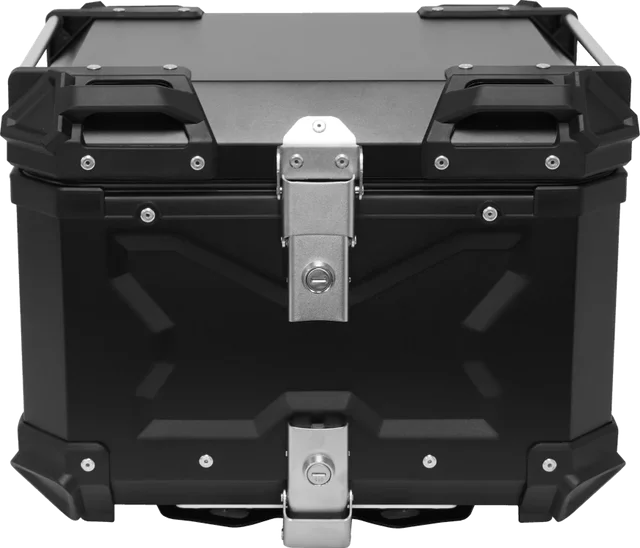 Bike It Aluminium Top Box 45 Ltr - Black, Black