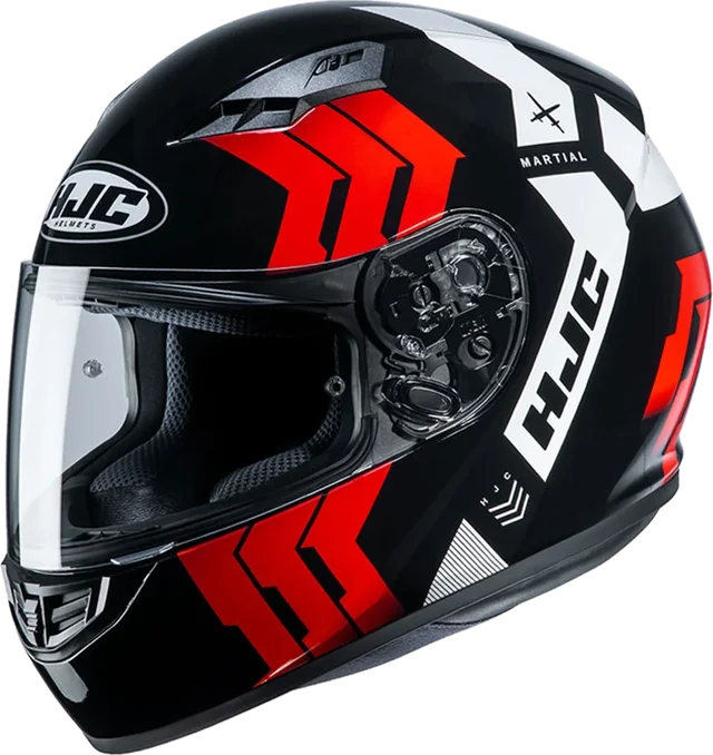 HJC CS-15 Helmet Martial MC1 Black/White/Red Gloss