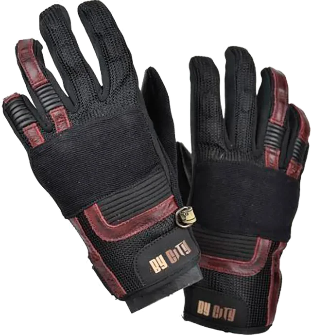 By city Florida Woman Gloves, Black / Garnet