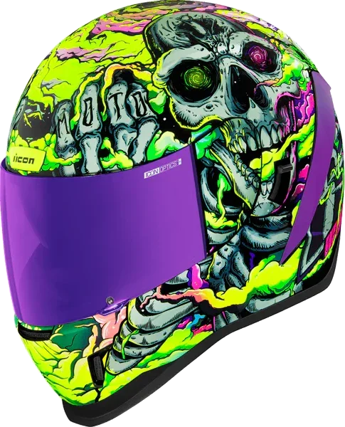 Icon Airform Hippy Dippy Helmet, Purple