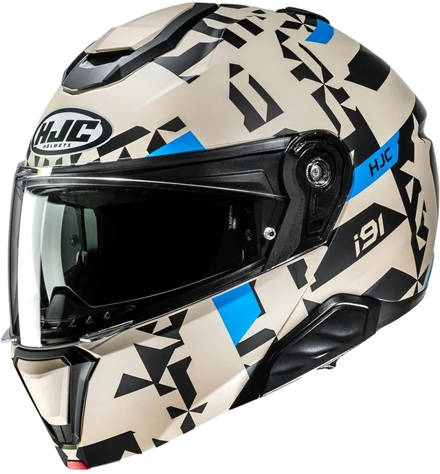 HJC i91 Enzi MC2SF Beige-Blue, Beige-Blue