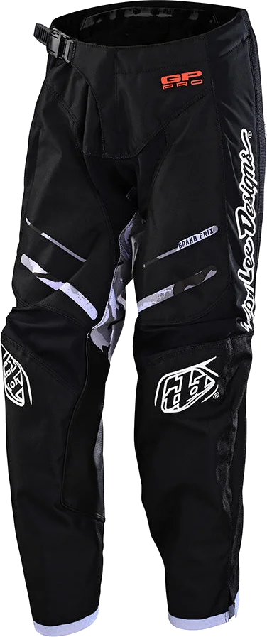 Troy Lee Designs Youth GP Pro Pant Blends Camo Black / White, black white