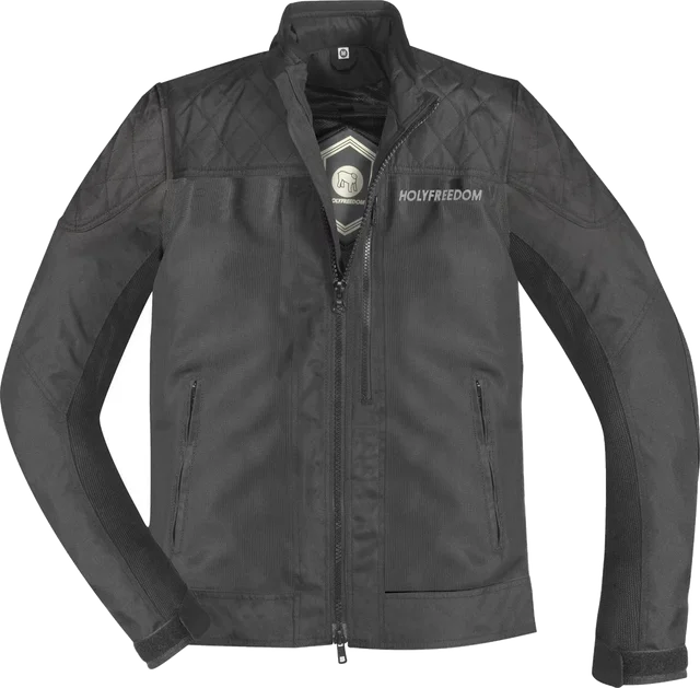HolyFreedom Rete Air Black Gold Motorcycle Textile Jacket, black