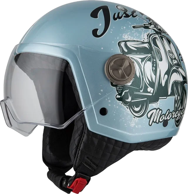 Nzi Zeta 2 Open Face Helmet, Matt Bello Pearl White