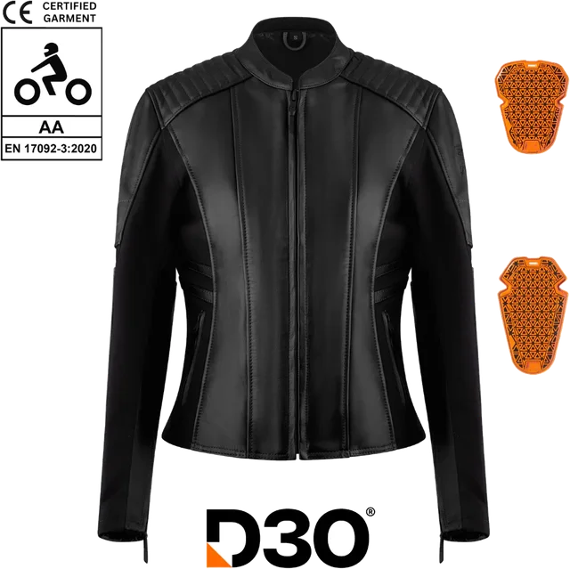 MotoGirl Amelia Black Leather Jacket