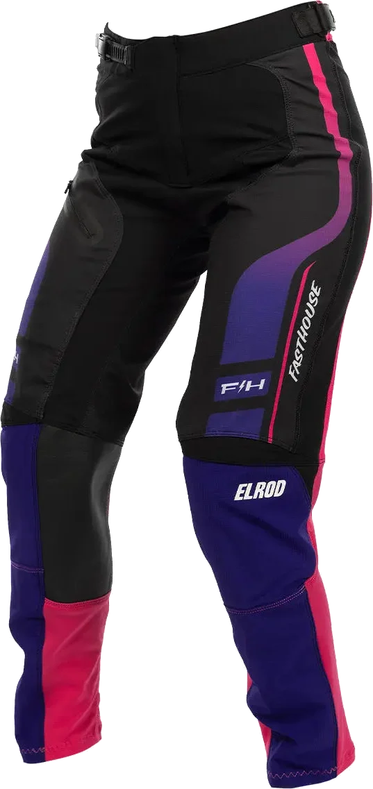 Fasthouse Women's Elrod React Pant - Electric Fuchsia/FH Purple, electric fuchsia fh purple