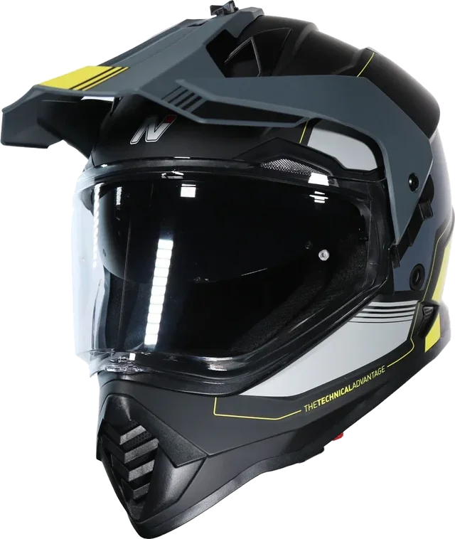 Nitro MX910 ADV Helmet Scirocco Satin Black Gun Yellow, Scirocco Satin Black Gun Yellow