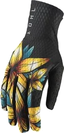 Thor Mens Agile Floral Gloves, Floral