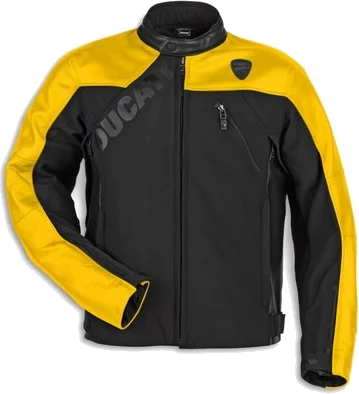 Ducati Logo C1 Leather-Fabric Jacket