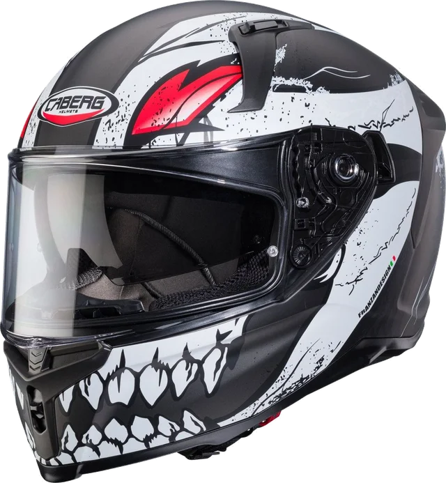 Caberg Avalon X Punk Full Face Helmet, grey matt/red