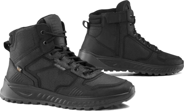 Falco Ace Leather / Textile Short Boots Black