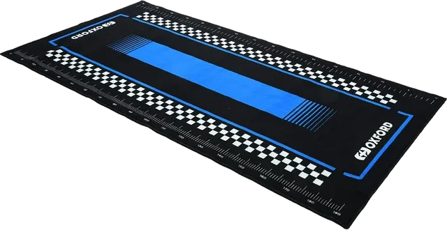 Oxford Workshop Mat Pitlane Suzi Blue L 200 x 100cm