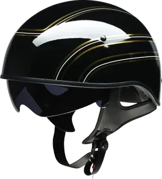Z1R Vagrant Half Shell Helmet Varsity Black/Gold