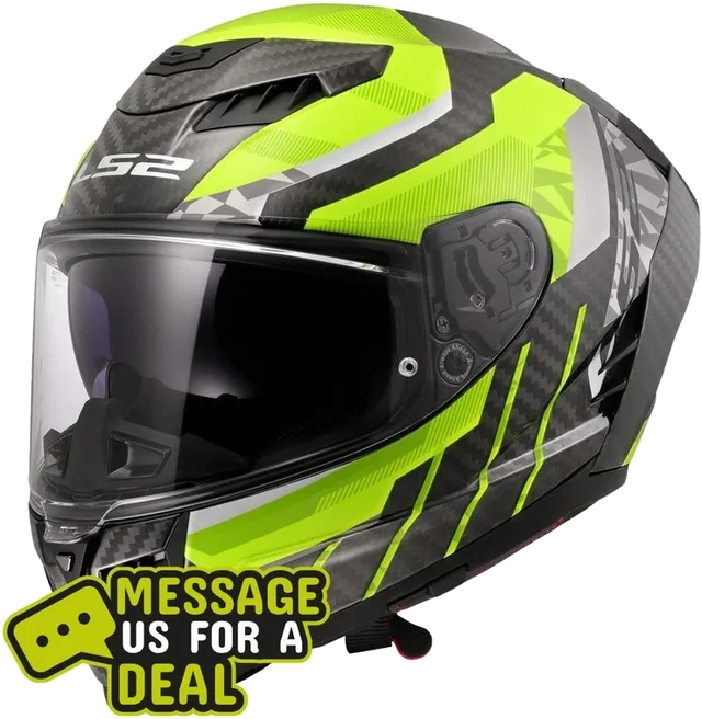 LS2 FF807 DRAGON TRAX H-V YELLOW HELMET (Includes Additional Dark Visor), trax h v yellow