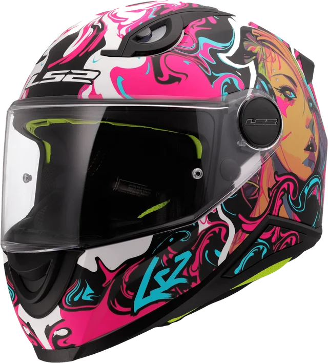 LS2 Kid - Cyberg Purple Cyan, Cyberg Purple Cyan