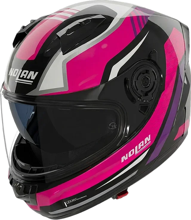Nolan N60-6 Helmet Piega 362 Black/Fuchsia Gloss