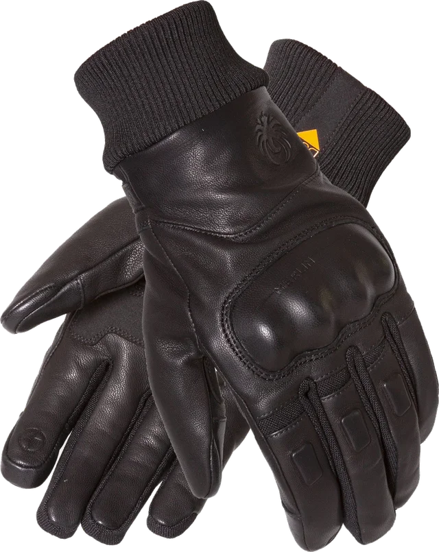 Merlin Nelson Hydro D3O Ladies Leather Gloves Black