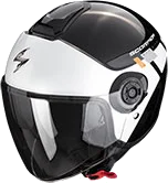 Scorpion Exo City 2 Mall Helmet Black White Silver, Blue/White