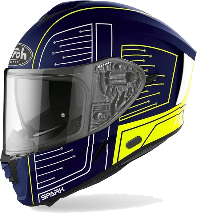 Airoh Spark Cyrcuit Full Face Helmet, Black Matt