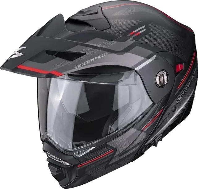 Scorpion ADX-2 Carrera Matt Black / Red, Black Matt/Grey