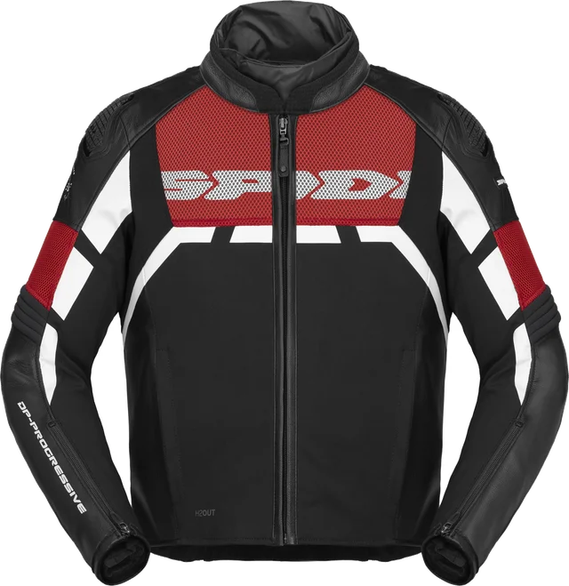 Spidi Motorcycle Leather jacket Men's RAPID H2OUT®, Black (026)