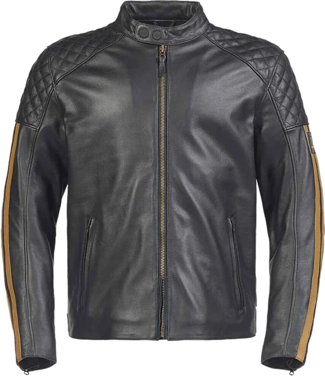 Triumph Braddan Sport Motorcycle Jacket, black gold
