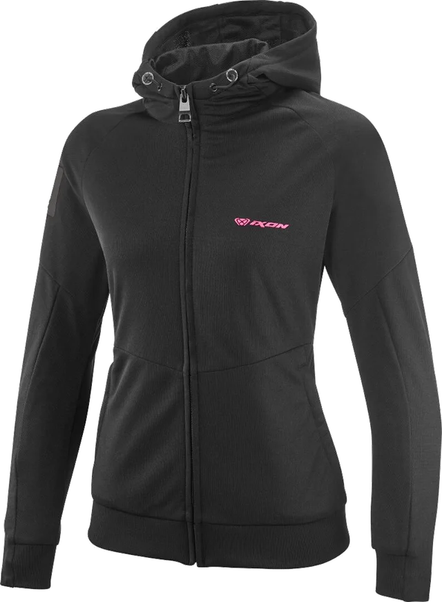 Ixon Touchdown Air L Black Bright Pink Ladies Textile Motorcycle Jacket, Black Bright Pink
