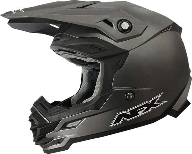 AFX FX-19R Matte Black Helmet - No Shipping to CA or NY, Frost Grey