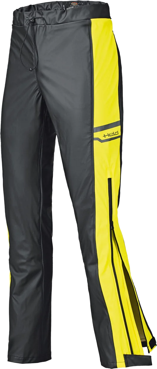 Held - Rainstretch Base Waterproof Over-Pants, black neon yellow