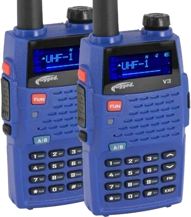 Rugged Radios Handheld Radios 2 Pack Business Band, One Color
