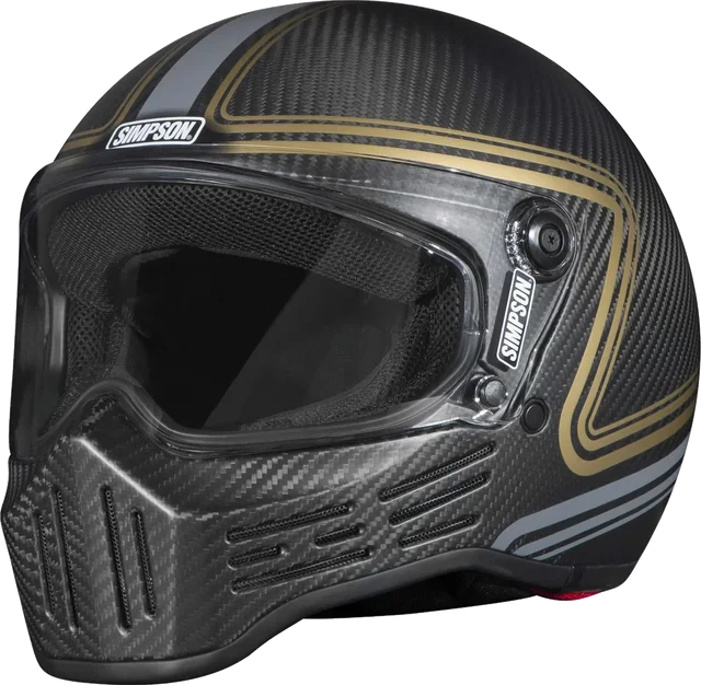 Simpson M30 Bandit Slipline Carbon Adult Street Helmets, carbon