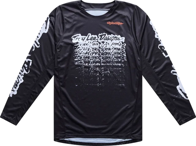 Troy Lee Designs GP Pro LS Jersey Stamp Black, BLACK
