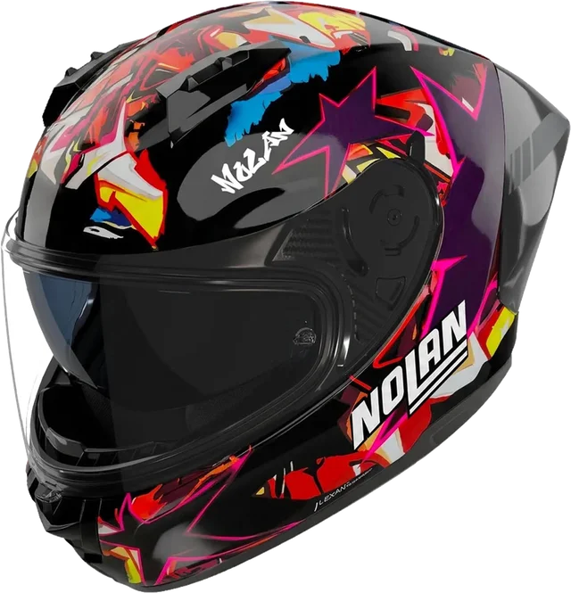 Nolan N60.6 Sport Chicane Helmet Black Red, black/purple
