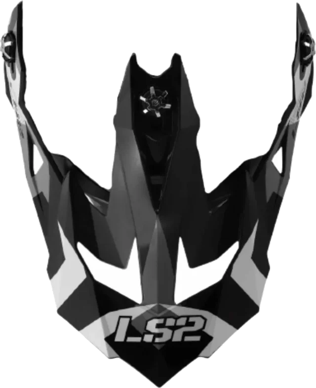 LS2 Subverter EVO Vector Peak Helmet Accessories, gloss black gray white