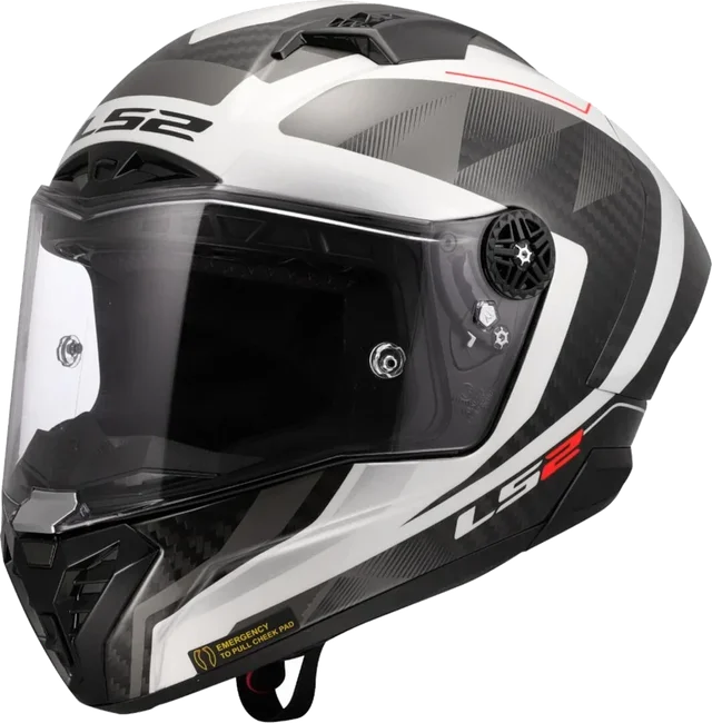 LS2 FF805 Thunder GP Aero Raute White Grey 06 Full Face Helmet