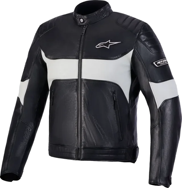 Alpinestars Revern Leather Jacket Black / Metal Grey, Black / Metal Grey