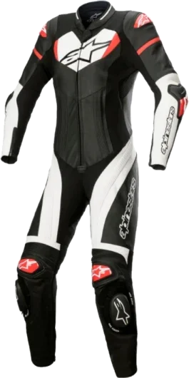 Alpinestars GP Plus Ladies 1 Piece Suit - Black/White/Bright Red, Red