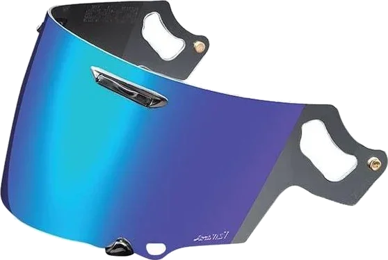 Arai VAS-V Max Vision Outer Visor With Brow Vents Mirror Blue