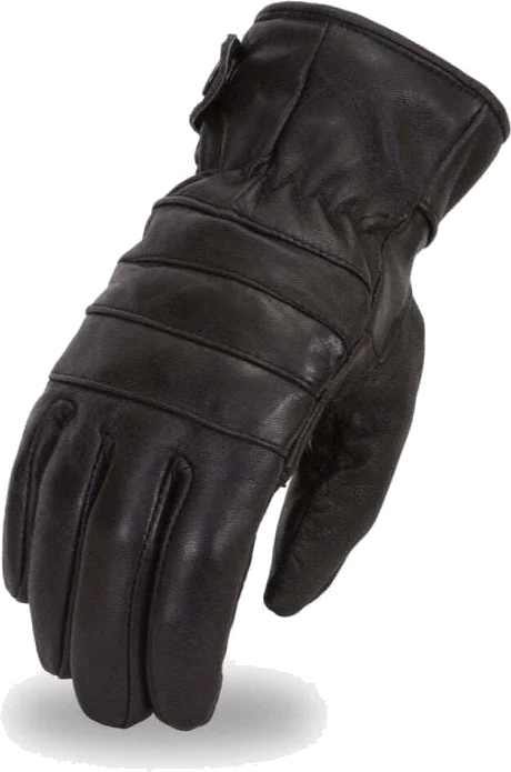 First Manufacturing Diablo Motorcycle Leather Gloves, Black