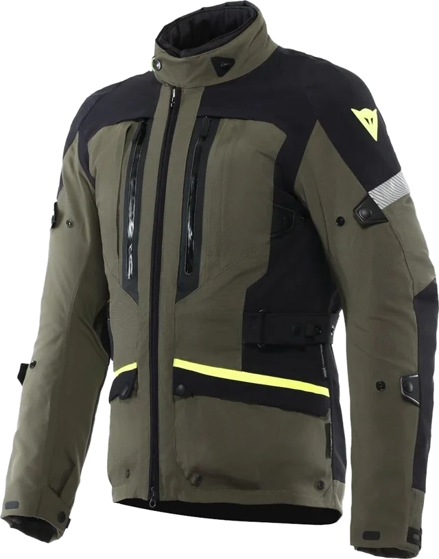 Dainese Mangen Absøluteshell™ Pro Waterproof Olive Textile Motorcycle Jacket, Olive